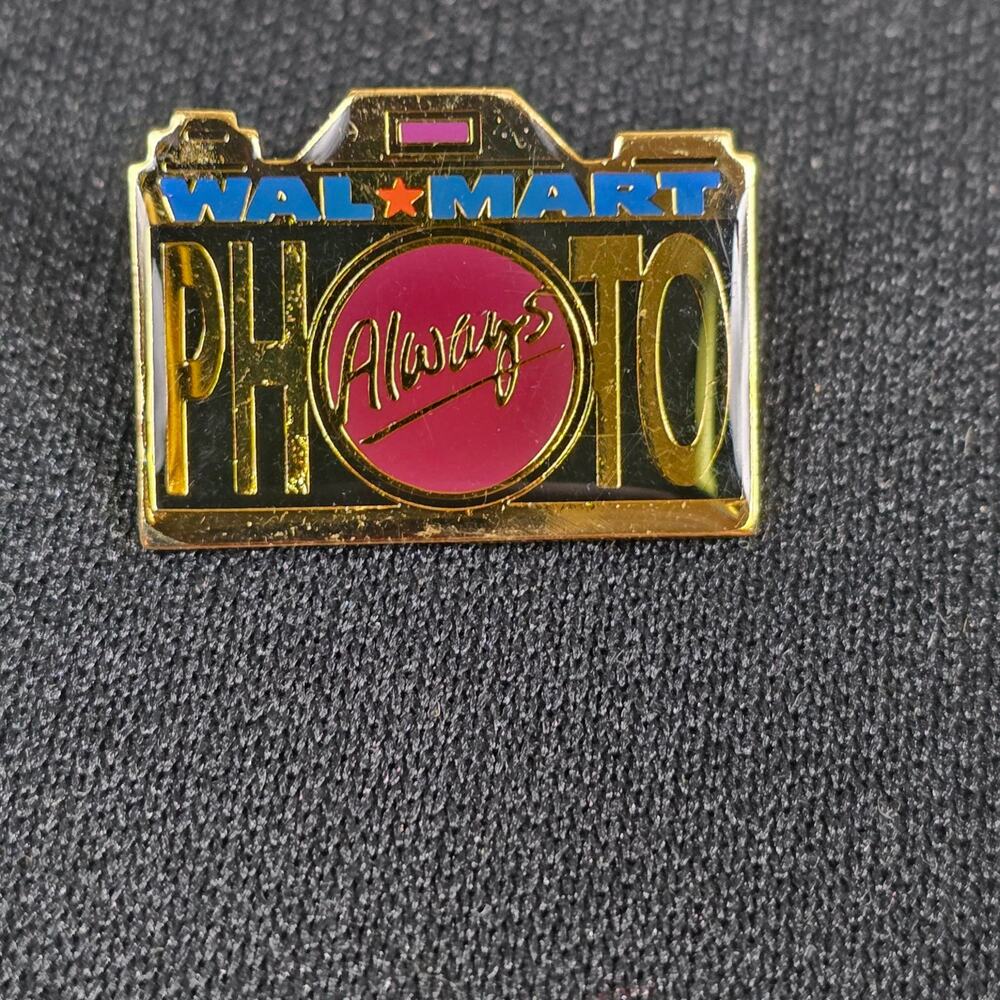 Walmart Photo Always Camera Pin Lapel Hat Advertising Collectible